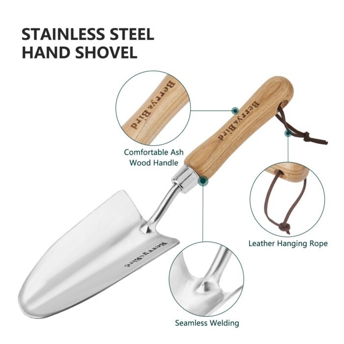 Stainless Steel Trowel: Premium Wood Handle - Image 2